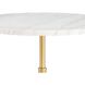 Myles 24 X 24 inch Natural Brass Accent Table, Large
